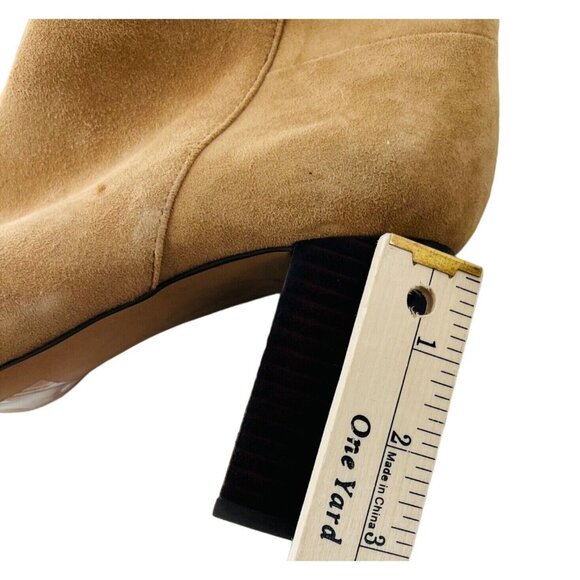 Banana Republic Zipper Heel Boots Suede Ankle size 8 Women's - Picture 4 of 6